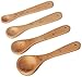 Talisman Designs Laser Etched Beechwood Measuring Spoons | Set of 4 | Honey Bee Design | Natural Wooden Measuring Spoons Set | Cute & Functional Kitchen Tools