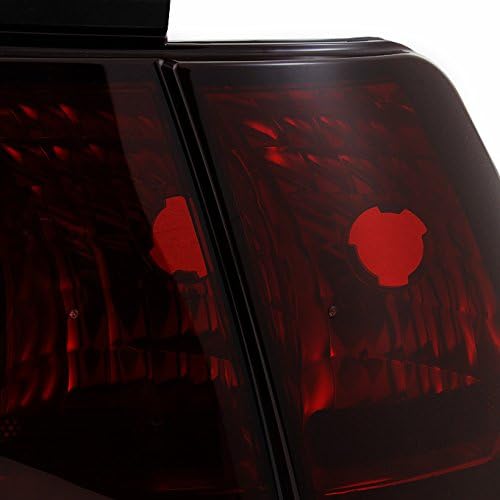 AKKON - For Ford Mustang Dark Red Tail Lights Brake Lamps Driver Left + Passenger Right Side Replacement Pair
