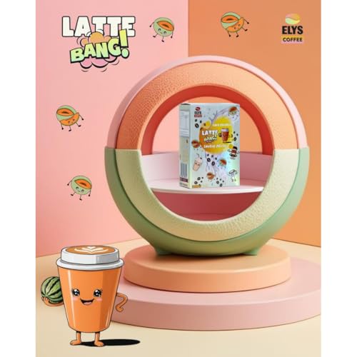 Latte Bang – Instant-Fruchtlatte-Pulver mit Melonengeschmack, 10 Beutel à 17 g, leichtes Heißgetränk mit erfrischendem Melonengeschmack, angenehm und bequem zuzubereiten (170 g)