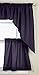 Lorraine Home Fashions Ribcord Valance, 54-Inch x 12-Inch, Navy