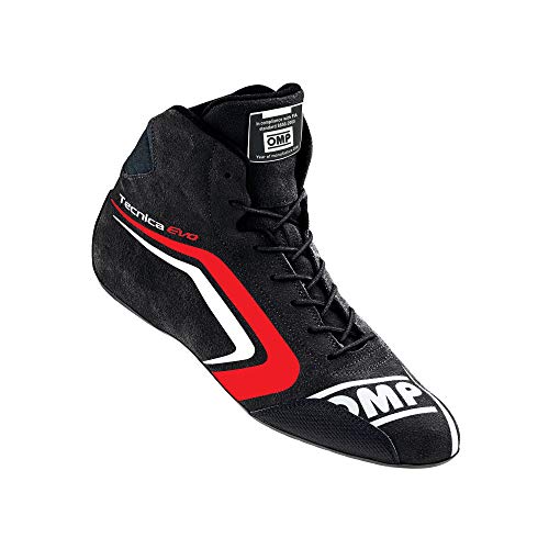 Chaussures OMP Tecnica Evo noir et rouge en taille 40 pour le pilotage