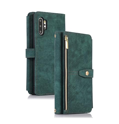 Coque portefeuille Samsung Note 9 avec fermeture Éclair pour protéger téléphone et cartes bancaires