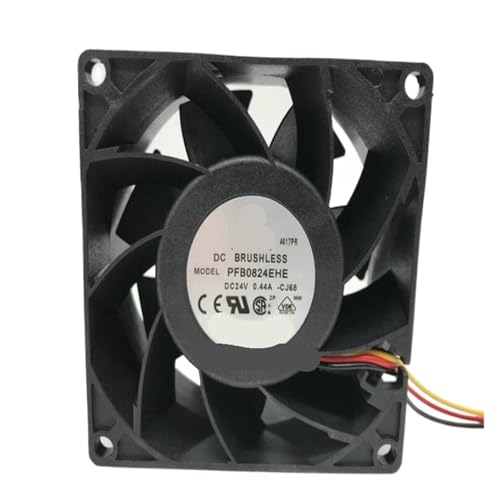 Ventilateur à trois lignes 8038 PFB0824EHE évite la surchauffe des circuits DC24V 0.44A