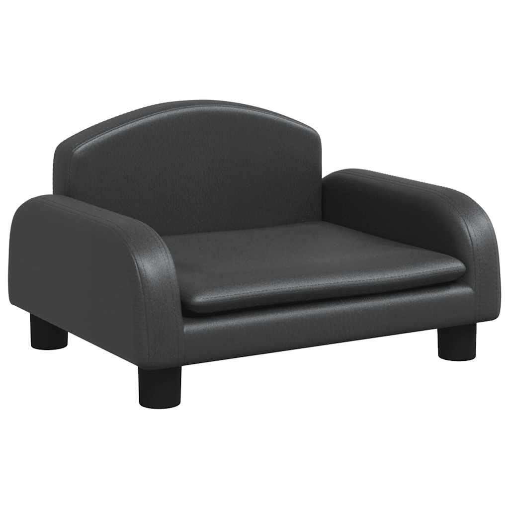 vidaXL Lettino per Cani Nero 50x40x30 cm in Similpelle