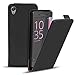 Produktbild Conie BF37967 Basic Flip Kompatibel mit Sony Xperia E5, PU Leder Hülle Cover Klapphülle für Xperia E5 Tasche Schwarz
