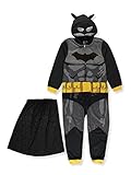 DC Comics Batman Comics Batman Fleece Blanket Sleeper Pajama, Black, L(10/12)