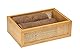 WENKO Badablage Allegre L, dekorative Ablage im trendigen Boho-Style aus hochwertigem Bambus und Rattan-Geflecht, zur praktischen Aufbewahrung von Badutensilien oder Accessoires, 22 x 7 x 15 cm, Natur