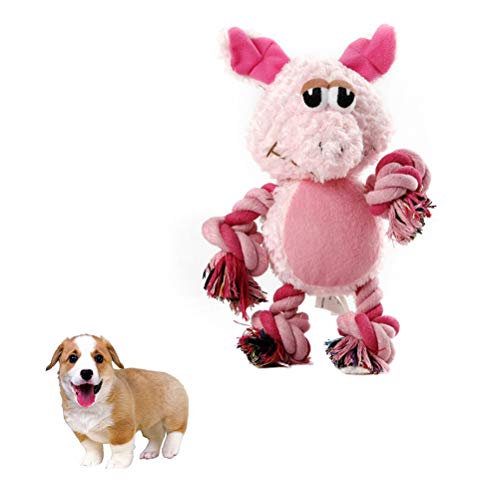 Brinquedos de mastigar duráveis para cães Popetpop Brinquedos de pelúcia para cães com pernas de cor