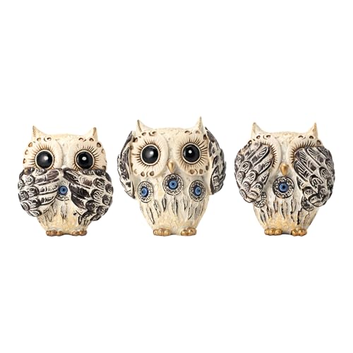 Decorative See No Evil Hear No Evil Speak No Evil Owl