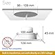 iLC Smart LED Einbaustrahler 10W (ersetzt 80W), Kompatibel mit Alexa (Echo-Geräte erforderlich), Lochmaß 95-110mm, Farbe Tempratur: 2700K-6000K, IP44 (6 Stück)