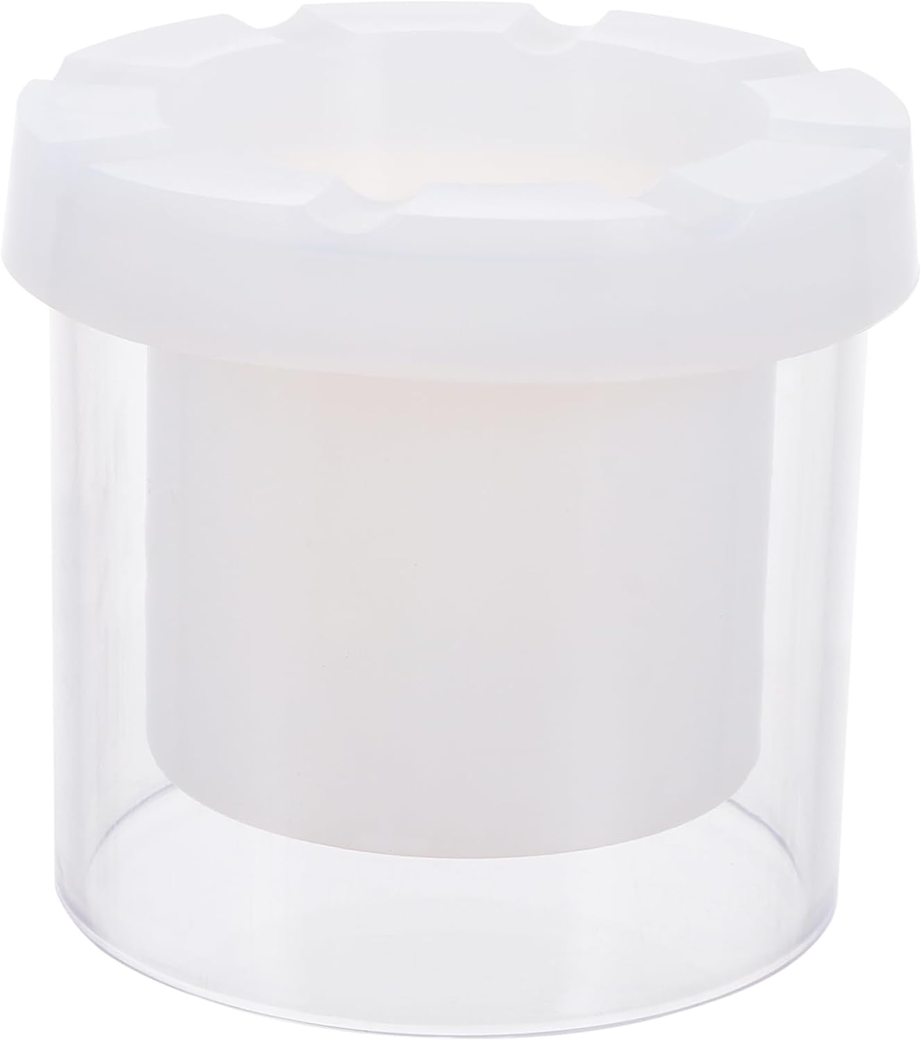 Plastic Cylinder Candle Mold for DIY Candle Making, White Xmas