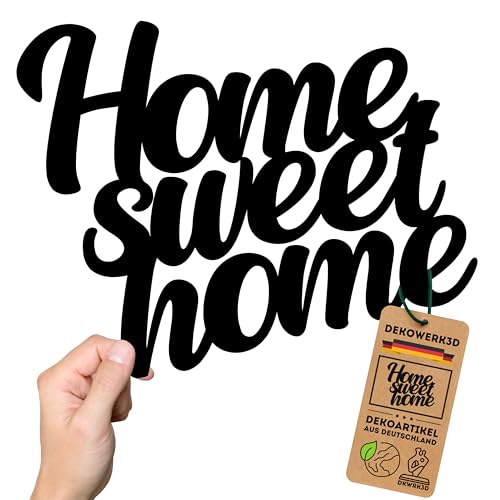 Home sweet home Schriftzug - Deko Wand Schild - Wohnzimmer Dekoration - Wanddeko für zu Hause - Wandsticker - Home Wandkunst - Küche oder Schlafzimmer - Wandschild aus Kunststoff Home sweet home Schriftzug - Deko Wand Schild - Wohnzimmer Dekoration - Wanddeko für zu Hause - Wandsticker - Home Wandkunst - Küche oder Schlafzimmer - Wandschild aus Kunststoff