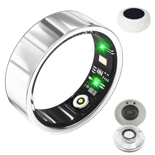 Anillo inteligente de frecuencia cardíaca compatible con iPhone 16 y Samsung S25