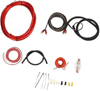 Uxsiya Audio Wiring Kit, Car Amplifier Wiring Kit High Conductivity for Subwoofer for Speaker
