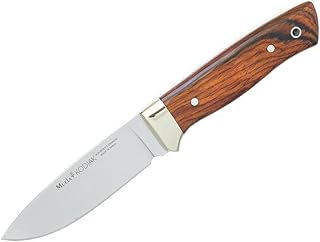 LO TRINCO YO Muela Cuchillo KODIAK-10CO hoja de acero MoVa de 10 cm y empuñadura de cocobolo y alpaca para Caza, Pesca, Supervivencia y Bushcraft.
