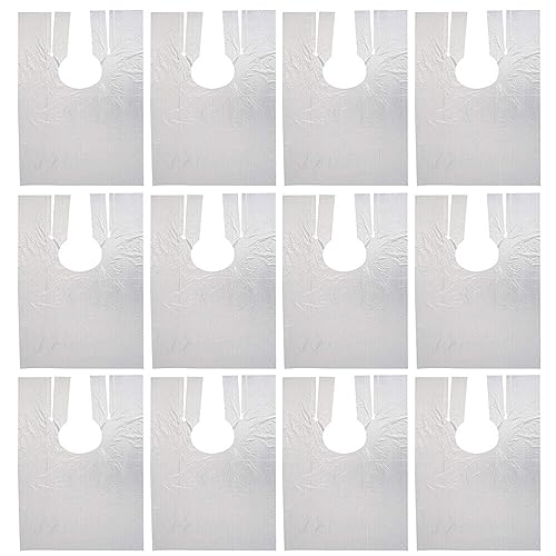 FATASH 50/100 pezzi di vestaglia da parrucchiere usa e getta | Mantella trasparente a lunghezza intera per barbiere professionale parrucchieri copertura protettiva | grembiule impermeabile per