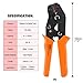 Hilitchi Professional Pin Crimping Tool 2.54mm 3.96mm 28-18awg 0.1-1.0mm² for Terminals with Wire-electrode Cutting Die Insulated Terminal Crimper/Stripper/Cutter Tool