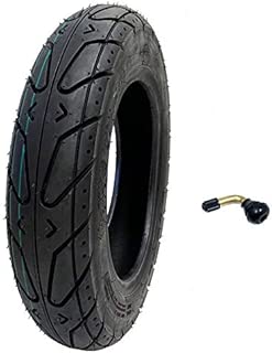 MMG Scooter Tubeless Tire 3.50-10 Front Rear Motorcycle Moped (Metric 100/90-10) Rim 10 inches, INCLUDES TR87 90 grades Bent Metal Valve Stem - coolthings.us