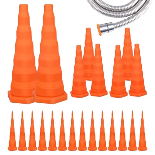 Tapones Hidráulicos | Silicona 22 Piezas Instalación Fácil Partes Reemplazables - Tapones para Servicio de Hidráulico - para Maquinaria de Ingeniería Reparación Automotriz Riego y Talleres Industriale