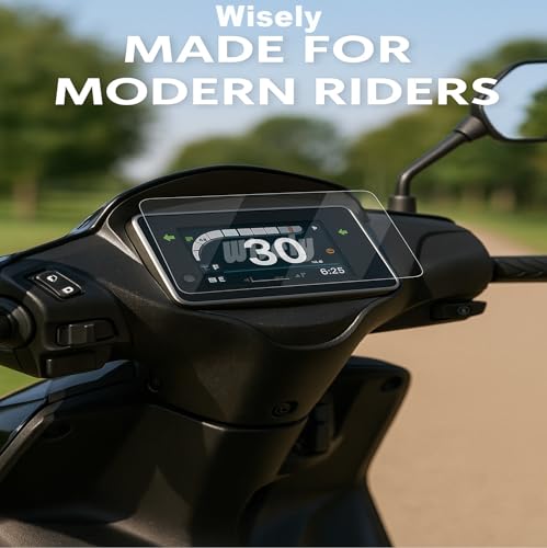 Image of Wisely Premium Screen Guard for Honda Activa 125 (2025-26) | Activa 110 DLX Digital Meter Protector Scooter Instrument Cluster Touch Display, Anti Scratch, HD Clear