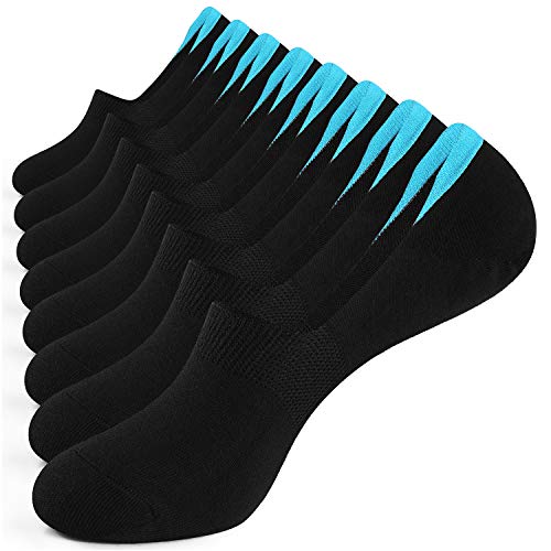 Image of WANDER No Show Socks Mens 7 /8 Pair Cotton Thin Non Slip Low Cut Men Invisible Sock 6-8 /9-11 /12-14