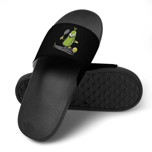Funny Playing Pickle House Slippers for Women Men Lightweight Open-toe Slide Shoes for Bathroom Swimming Beach4