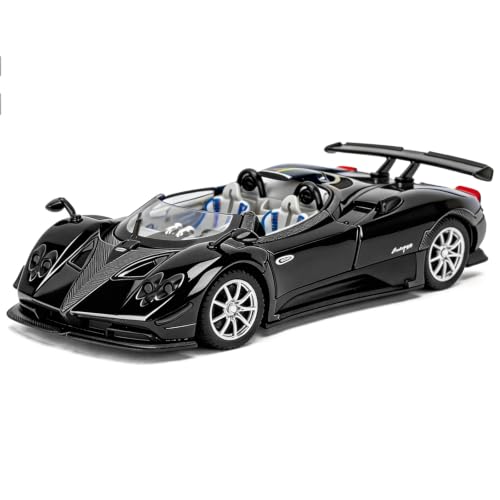 Modelo de Carro a Escala 1:24 Pagani Zonta Negro miniatura 1