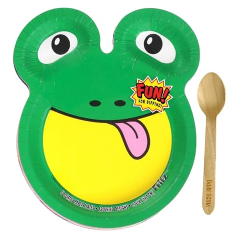 Daily Gemz Zoo Pal Plates, 15 Count Bundle with Disposable Animal Paper Plates - Cute Decoration for Dinner, Snacks, Parties, and Crafts with Eco Friendly Biodegradable Wooden Spoon Daily Gemz Zoo Pal Plates, 15 Count Bundle with Disposable Animal Paper Plates - Cute Decoration for Dinner, Snacks, Parties, and Crafts with Eco Friendly Biodegradable Wooden Spoon