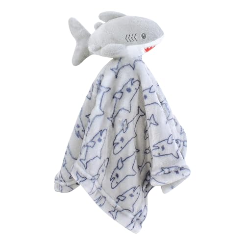 Image of Hudson Baby Unisex Baby Animal Face Security Blanket, Ocean Friends 3-Pack, One Size