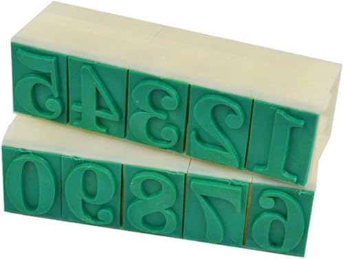 数字スタンプセットの組み合わせ10アラビアゴムヘッド18 mm 実用的な処理