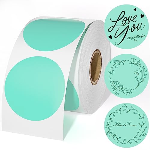 CLASSY Circle Thermal Sticker Labels, 2" Thermal Stickers, Multi-Purpose Round Direct Thermal Labels for Name Tag, Small Business Labeling, Inventory and Color Coding, 750 Labels/1 image 5