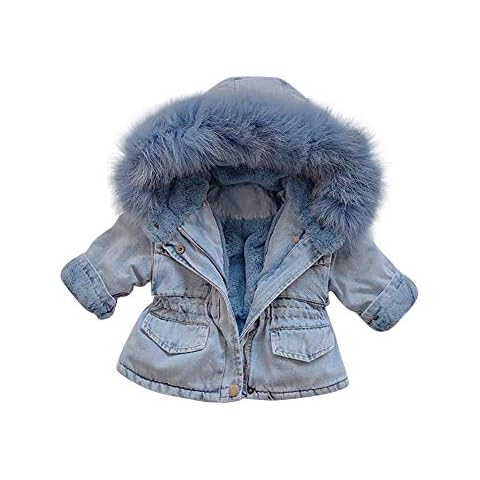 OBEEII Hooded Denim Coat for Girls Cover