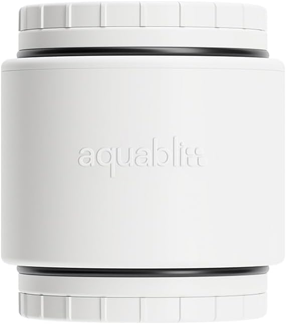 AquaBliss HD Revitalizing Shower Filter Replacement Cartridge For SF400 & SF500-2x Vitamin C + Minerals for Silky Hair, Glowing Skin, Strong Nails. 1-Pack (SFC400)