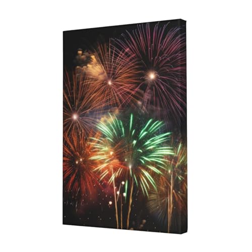 Tableau moderne feux d'artifice decoration murale interieur