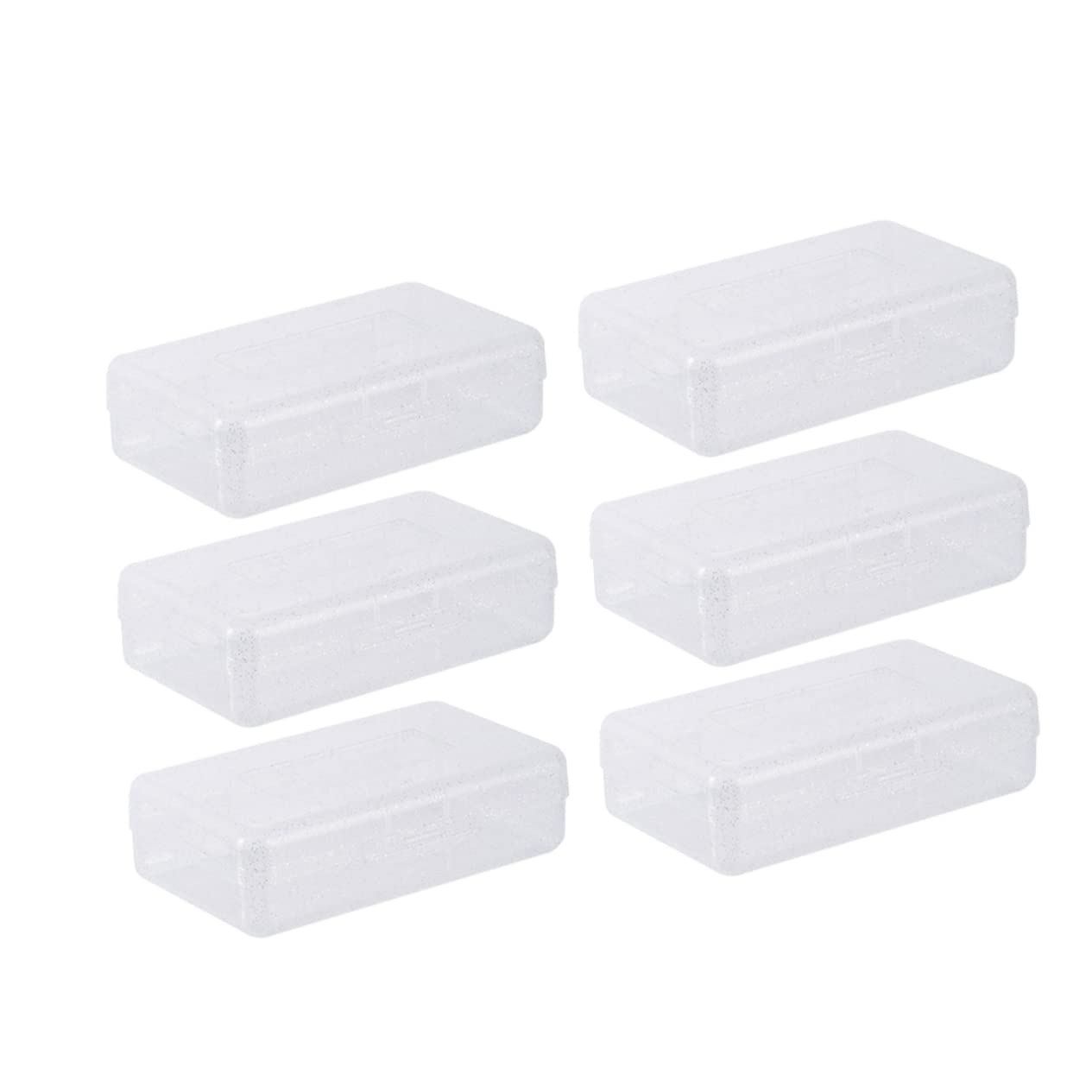 6piezas Estuche Apilable De Transparente para Material Escolar Caja Organizadora De Lápices y Útiles Contenedor Práctico y Duradero para Estudiantes y Profesores