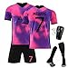 Uniqueunsame Paris Trikot PSG Trikot-Set Fußballtrikots 2021/22, Nr.30 Sporttraining T-Shirts und Shorts für Erwachsene/Kinder, Fußballtrikot-Set für Kinder, Jungen, Kid24