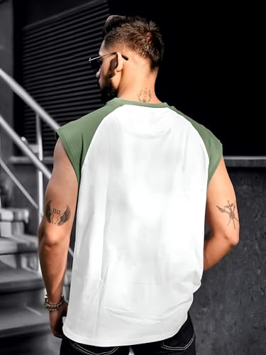 Image of Maniac || Mens || Printed || Round Neck || Raglan Sleeveless || Cotton || T-Shirt