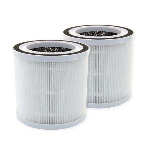 PUREBURG BREEVA A1 Replacement True HEPA Filter Compatible with TCL BREEVA A1 & A1W Air Purifiers Breeva A1F,H13 Activated Carbon,2-Pack