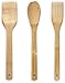 Juego utensilios de cocina de madera de bambú - 3 piezas accesorios de cocina de madera resistentes al calor y antiadherentes - cuchara, pala y espatula de madera para cocinar (3 unidades)