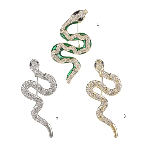 Broche de serpiente Faucet de metal resistente y pasador brillante de moda 7