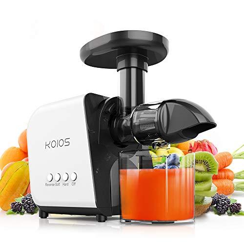 KOIOS Slow Masticating Juicer Extractor Machines ≤60 dB, Reverse Function & 7 Level