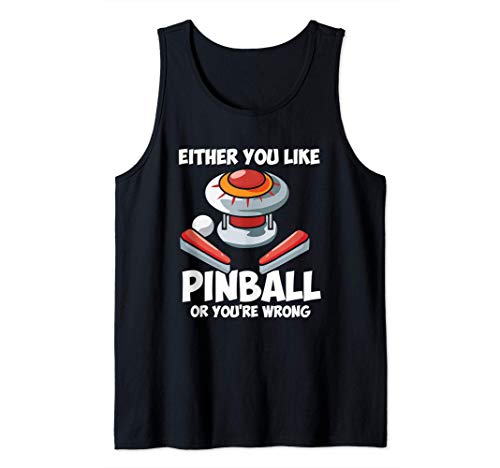 Pinball Funny Retro Arcade Game Machine Lover Gift Camiseta sin Mangas