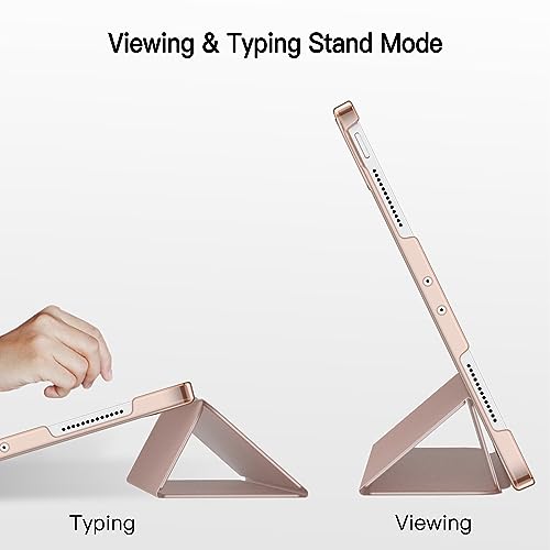 Image of JETech Cover Case for iPad Pro 11-Inch, 2022 /2021 /2020 /2018 Model (4th /3rd /2nd /1st Generation), Compatible with Pencil, Cover Auto Wake /Sleep (Rose Gold)