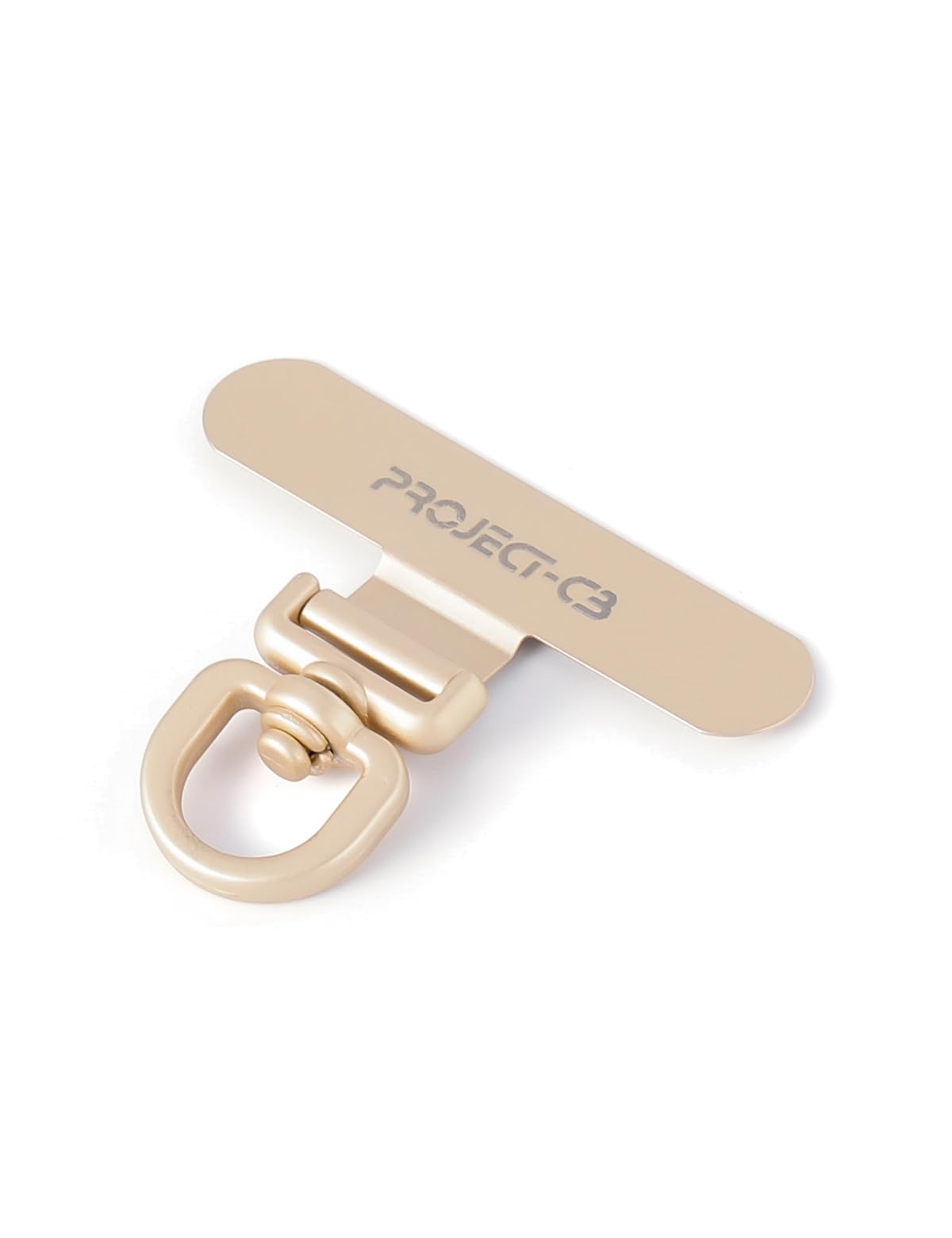 project-cb Phone Lanyard Tether Tab,Phone Strap Metal Patch,Universal Phone Lanyard Tether Patch Without Adhesive(Gold)