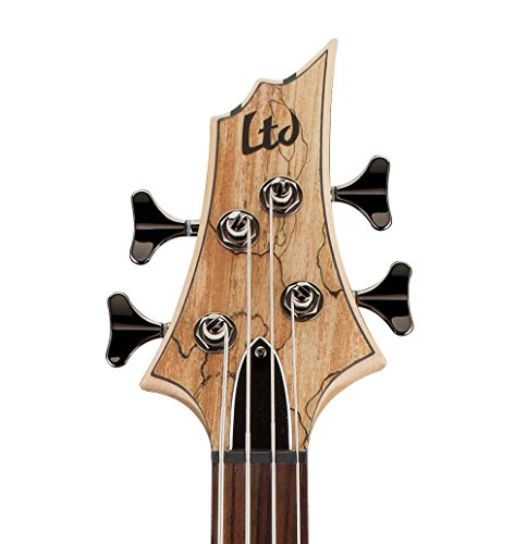Esp Ltd B-204Sm Spalted Maple Bass Guitar, Natural Satin #TOP2