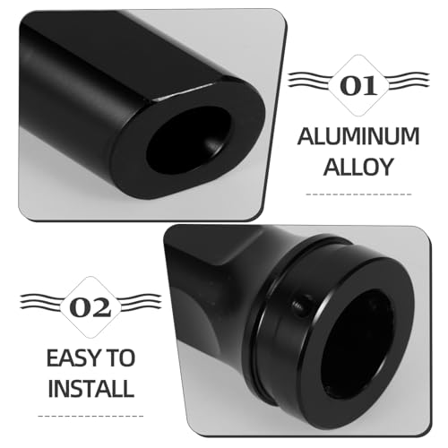Cubierta de freno Amosfun de aluminio negro para proteger el interior del coche 7