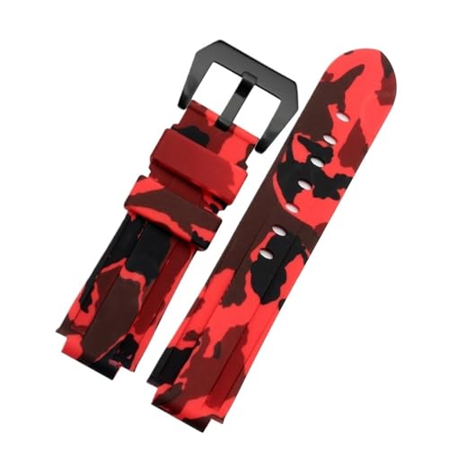 Bracelet silicone étanche pour Timex Tide et Panerai PAM111 à bouche surélevée