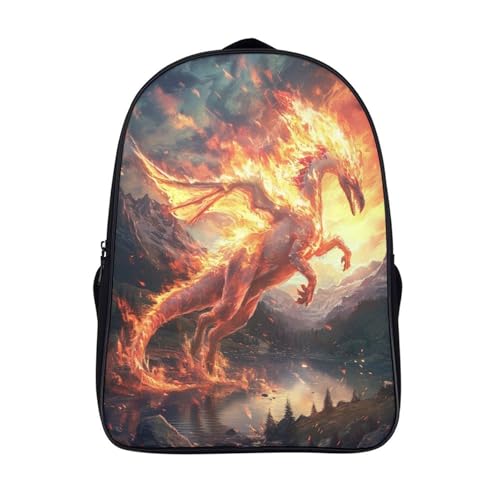 Mochila infantil de dinosaurio Flame Pterosaur 3D para guardería y preescolar con correa de pecho
