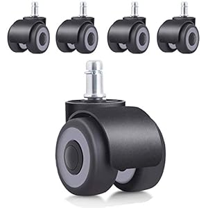 Kantoorstoel Castor Wielen Vervanging met 4 lagers voor stoelen 50MM 5 Pack