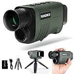 Night Vision Monocular Digital Infrared Telescope 8X Zoom 2000mAh Rechargeable Battery Upgrade Tripod 32GB SD Card & Reader for Adult Hunting, Camping, Green